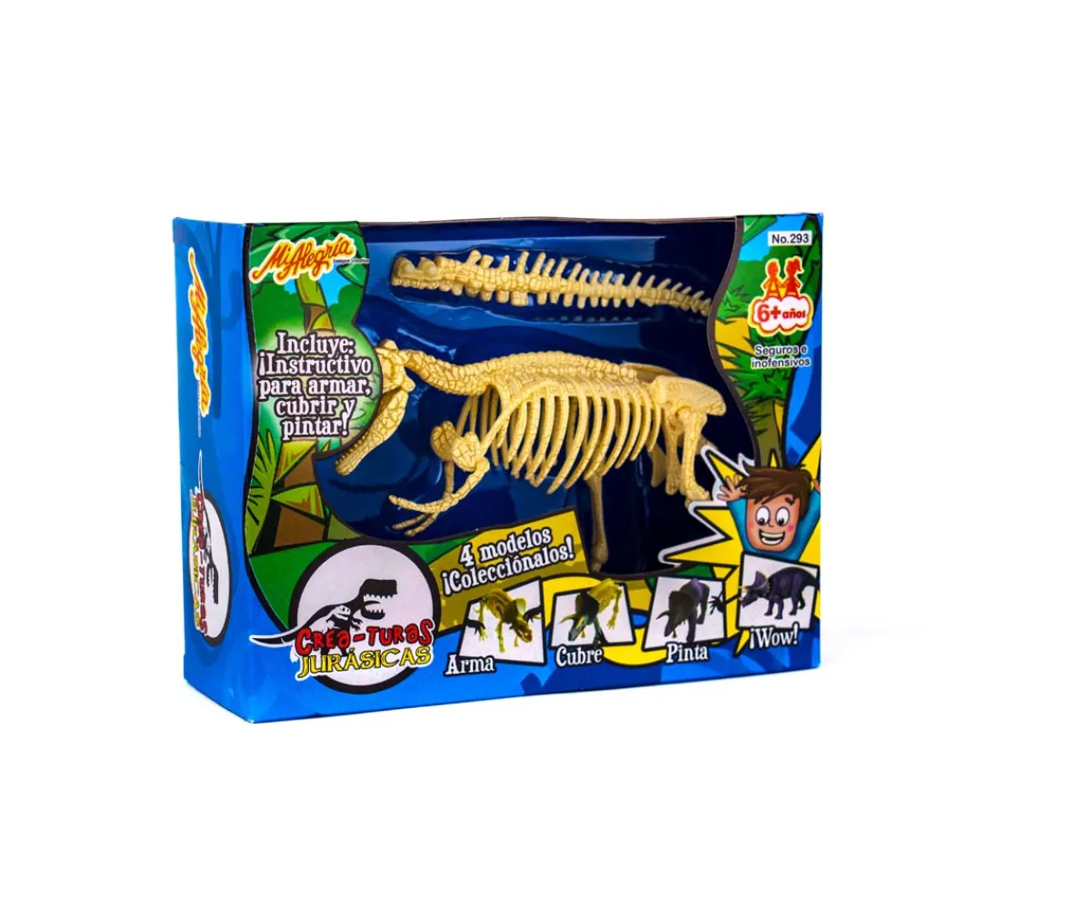Criaturas Jurásicas, pinta y decora a tu dinosaurio favorito. Modelo: Tiranosaurio Rex*Mi Alegria mexico Outlet