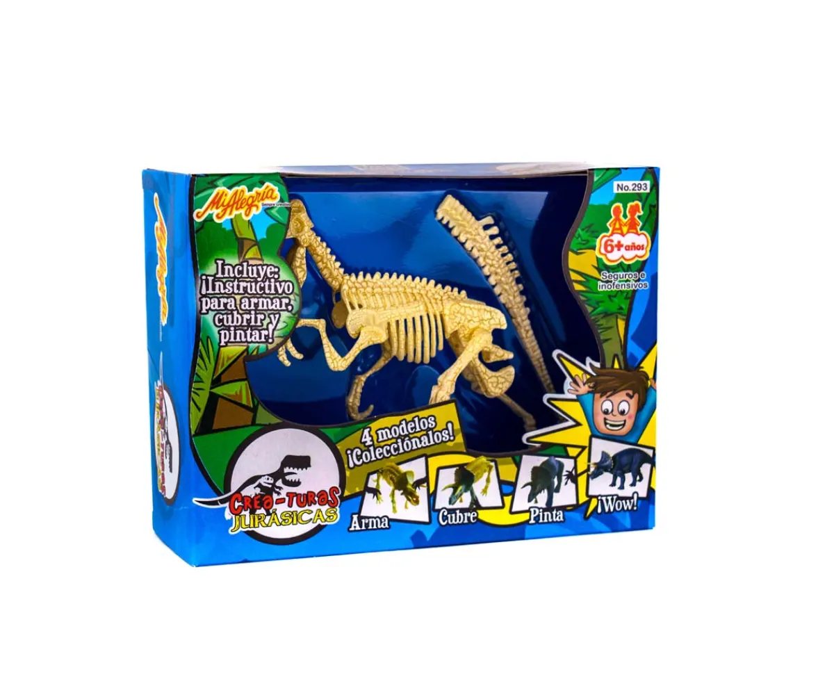Criaturas Jurásicas, pinta y decora a tu dinosaurio favorito. Modelo: Velociraptor*Mi Alegria mexico Clearance