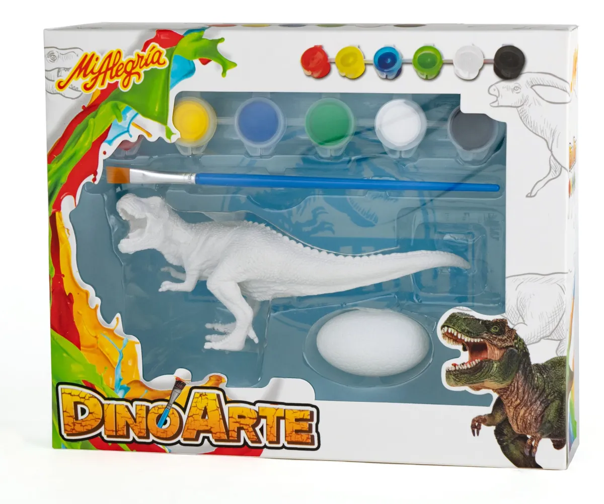 Dino Arte. Pinta a tu dinosaurio favorito y lleva a volar a tu imaginación. ¿Los dinosaurios tienen plumas? Tú lo decides con Dino Arte Mi Alegría. Dinosaurio: Alosaurio.*Mi Alegria mexico Fashion